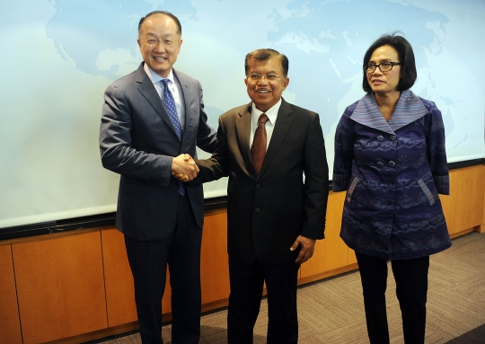 Wapres JK bertemu pimpinan Bank Dunia di Washington DC