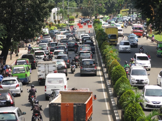 Begini suasana jalanan Bogor di hari pertama sistem satu arah