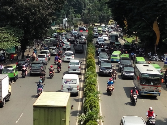 Begini suasana jalanan Bogor di hari pertama sistem satu arah