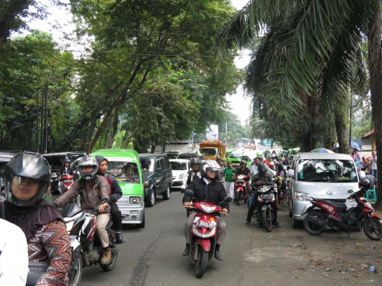 Begini suasana jalanan Bogor di hari pertama sistem satu arah