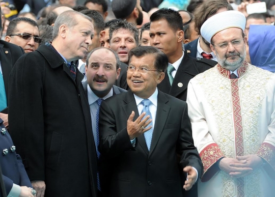 Presiden Turki dan Wapres JK resmikan Masjid Dua Menara di Amerika