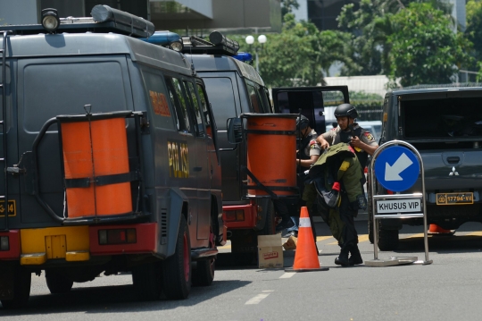 Tim Gegana sisir Gedung Pertamina pasca-teror kardus mencurigakan