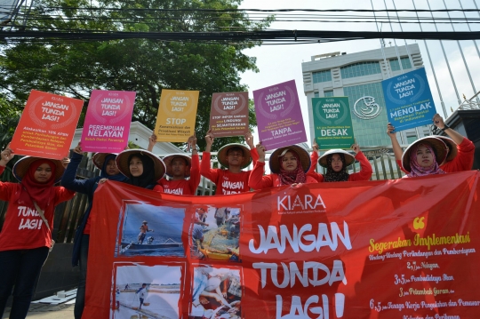 Aktivis serbu gedung KKP tuntut UU perlindungan nelayan