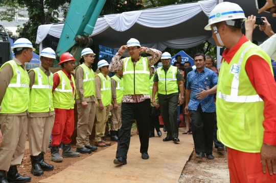 Ahok groundbreaking proyek jalan layang Semanggi