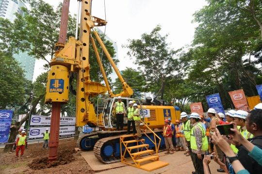 Ahok groundbreaking proyek jalan layang Semanggi