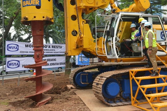 Ahok groundbreaking proyek jalan layang Semanggi