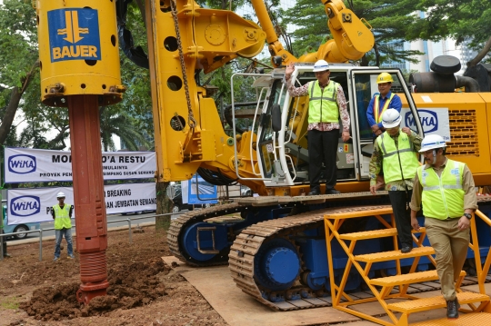 Ahok groundbreaking proyek jalan layang Semanggi