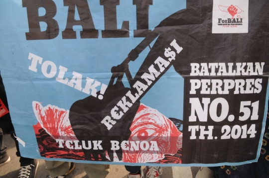 Aksi Forum Rakyat Bali tolak reklamasi Teluk Benoa