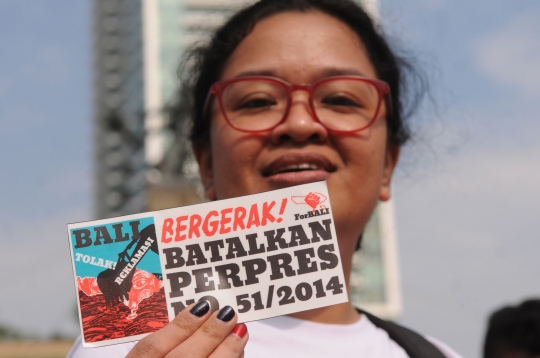 Aksi Forum Rakyat Bali tolak reklamasi Teluk Benoa