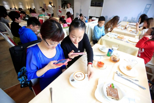 Menengok uniknya restoran ala 'Hello Kitty' pertama di China