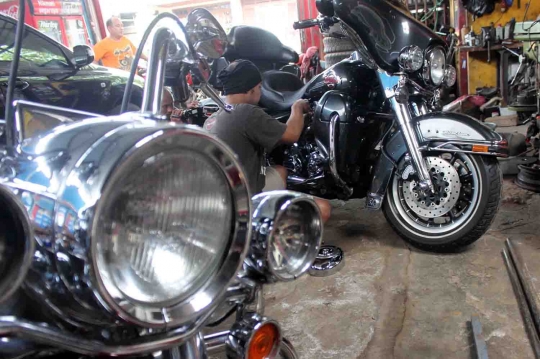 Geliat usaha bengkel Harley Davidson tak resmi di Malang