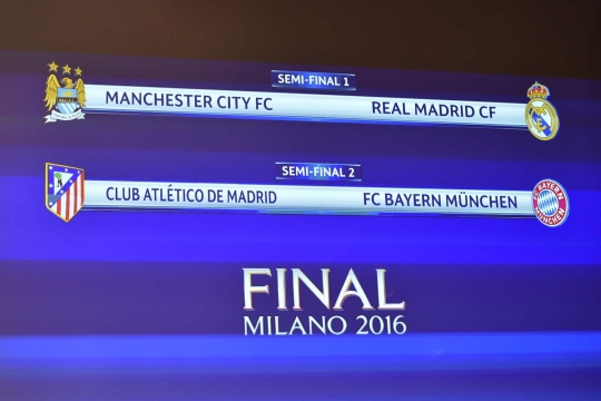 Ini hasil undian semifinal Liga Champions 2015/2016