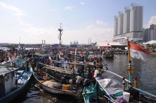 Ribuan nelayan 'segel' Pulau G di Teluk Jakarta