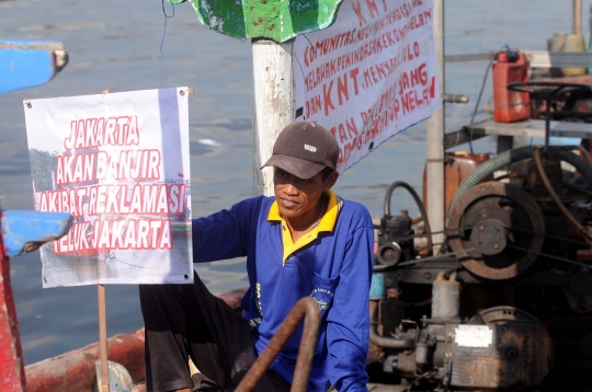 Ribuan nelayan 'segel' Pulau G di Teluk Jakarta