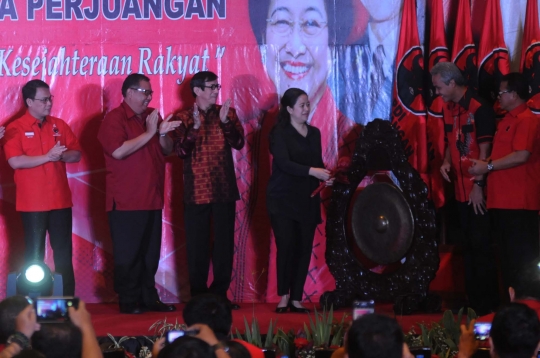 Pukul gong, Puan gantikan Megawati buka Rakor Kemaritiman PDIP