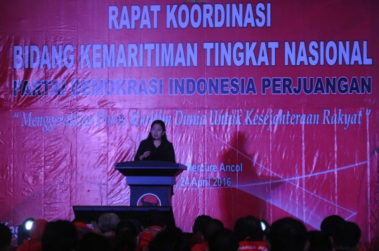 Pukul gong, Puan gantikan Megawati buka Rakor Kemaritiman PDIP