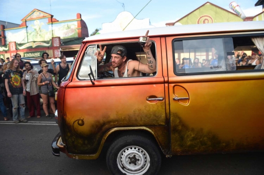 Ingar-bingar perayaan Global Marijuana March di Australia