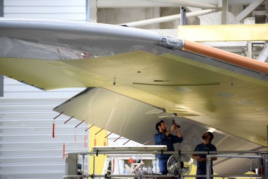 Mengintip pembuatan pesawat dua lantai Airbus A380