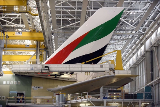 Mengintip pembuatan pesawat dua lantai Airbus A380