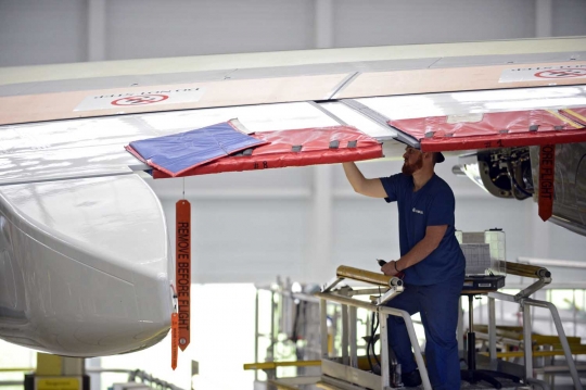 Mengintip pembuatan pesawat dua lantai Airbus A380