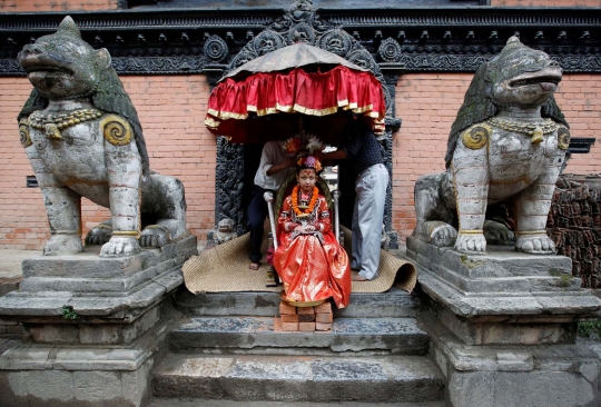 Sosok Kumari, dewi hidup dari Nepal