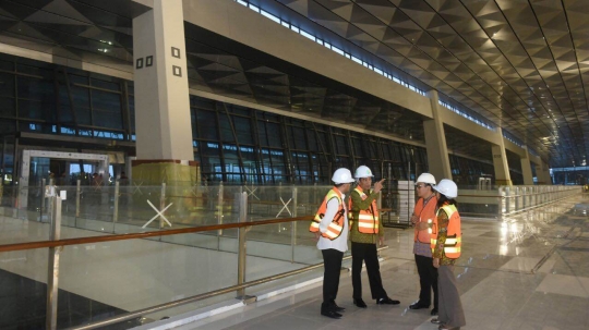 Jokowi sidak pembangunan Terminal 3 Ultimate Bandara Soekarno-Hatta