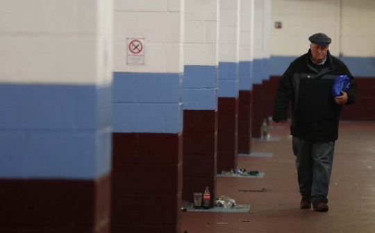 Semrawutnya Stadion Boleyn Ground usai laga West Ham vs MU