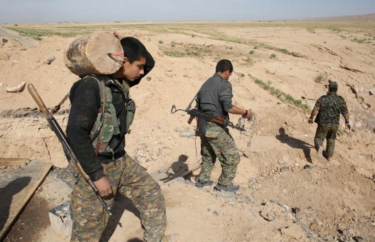 Intip aksi pasukan Sinjar pasang ranjau untuk ISIS