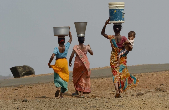 Seperempat populasi India dilanda kesusahan air bersih