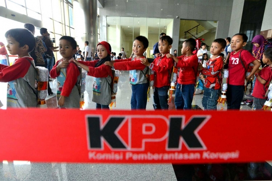 Antusiasme murid Paud ikuti Playday Antikorupsi di KPK