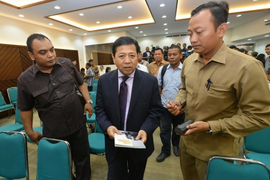 Tawa Setya Novanto saat jadi pembicara di DPR