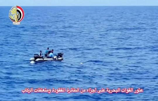 Ini puing EgyptAir yang ditemukan di Laut Mediterania