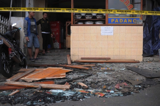 Ini rumah makan Padang di Slipi hancur akibat ledakan tabung gas