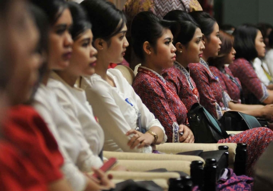 Pramugari cantik Lion Air ikut rapat dengar pendapat di DPR