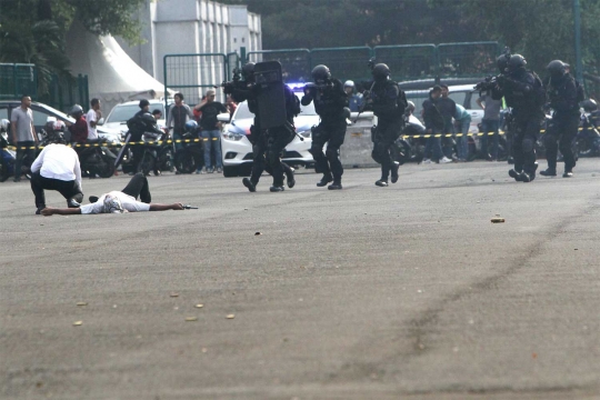 Aksi kepolisian bekuk teroris di Parkir Timur Senayan