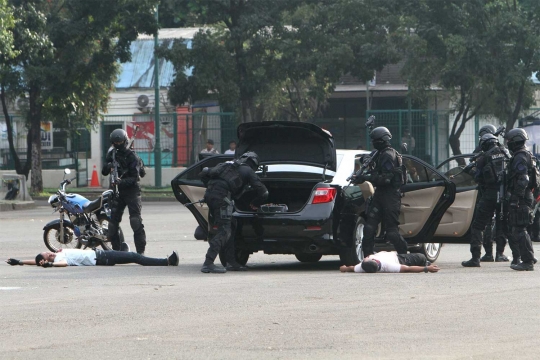 Aksi kepolisian bekuk teroris di Parkir Timur Senayan