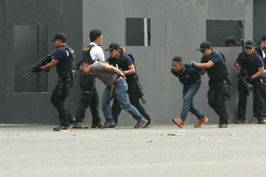 Aksi kepolisian bekuk teroris di Parkir Timur Senayan