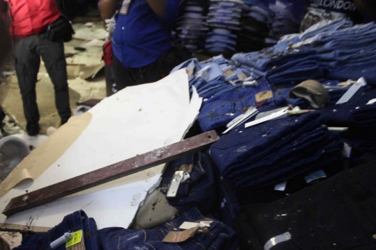 Kondisi rusak parah Pasar Besar Malang usai kebakaran