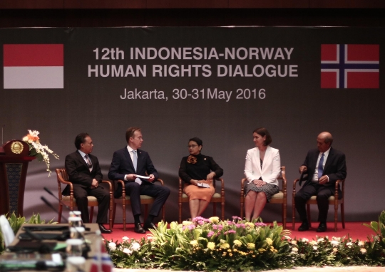 Bahas seputar HAM, Menlu Norwegia temui Retno Marsudi