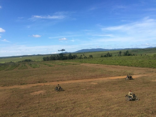 Aksi mendebarkan TNI AU saat simulasi perang di Bangka Belitung