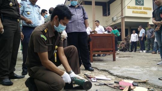 Melihat pemusnahan sabu yang bikin Kejari Samarinda pada mual