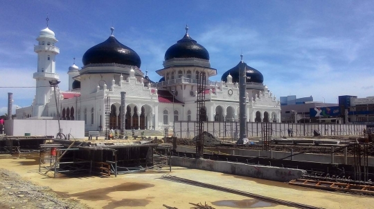 Menengok proyek renovasi Masjid Baiturrahman di Aceh
