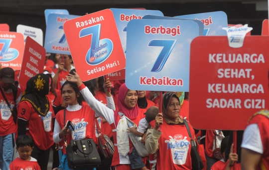 Ribuan warga semarakkan kampanye Gerakan 7 Hari Minum Susu