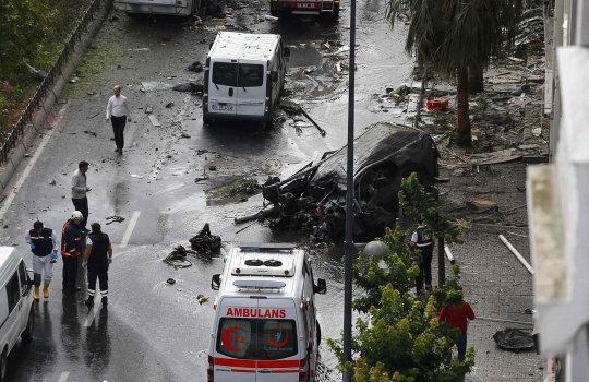 Serangan bom sasar bus polisi Turki, 11 tewas