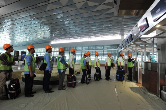 Simulasi pengoperasian Terminal 3 Ultimate di Bandara Soekarno-Hatta