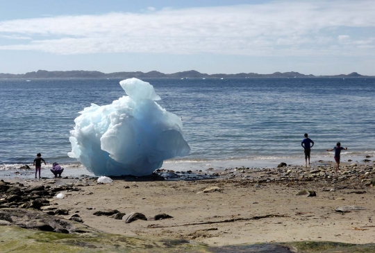 Fenomena gunung es di Greenland mencair akibat cuaca panas