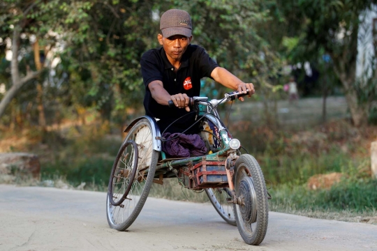 Menengok nasib veteran perang Myanmar hidup dengan kaki palsu