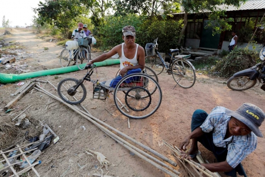 Menengok nasib veteran perang Myanmar hidup dengan kaki palsu