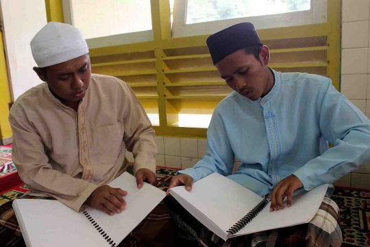 Lantunan Alquran penyandang tunanetra semarakkan Ramadan di Malang