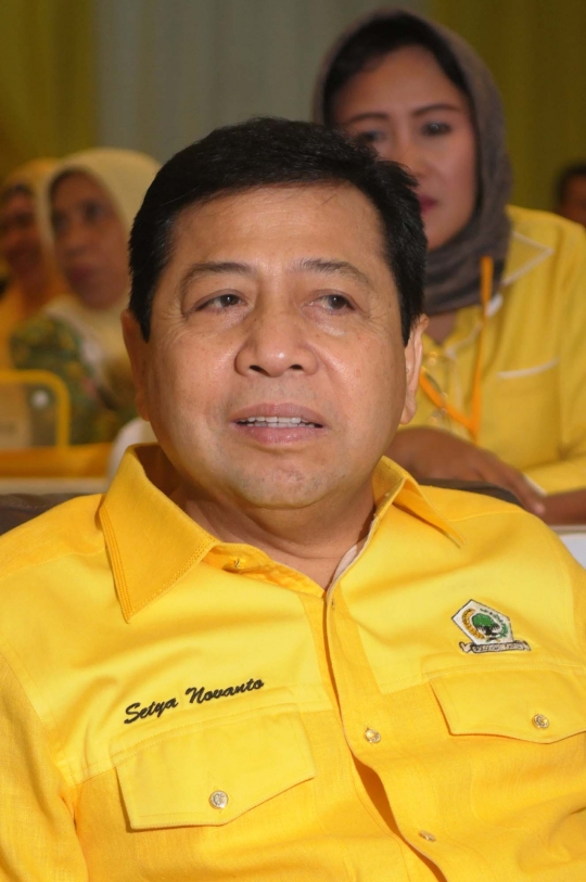 Keakraban Ahok dan Setya Novanto di Musda Golkar